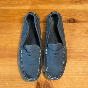 Cole Haan Driving Penny Loafers - Blue Suede (Size 9)